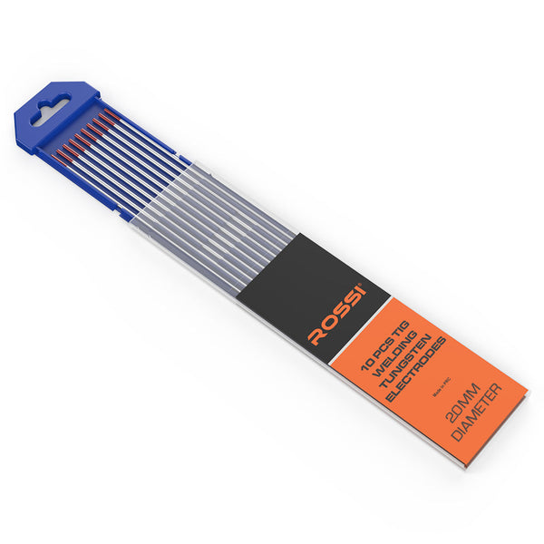 Rossi 10Pc 2.0Mm X 150Mm Tig Welding For Copper Alloy Nickel Titanium Stainless Steel Tungsten Electrodes