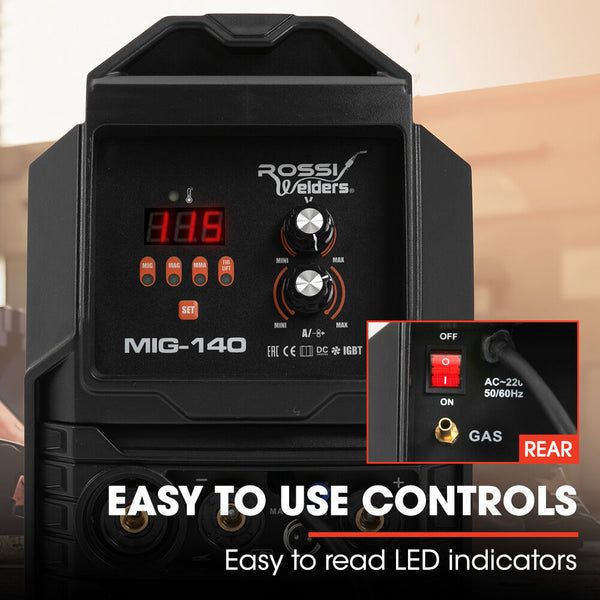 Rossi 140A Mig/Mag/Mma/Arc/Tig Multi Purpose Welder Flux/Solid Wire/Co2 Or Argon Gas Other Welding Equipment