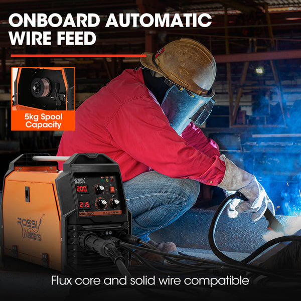 Rossi 200A Mig/Mag/Mma/Arc/Tig Multi Purpose Welder Flux/Solid Wire/Co2 Or Argon Gas Other Welding Equipment