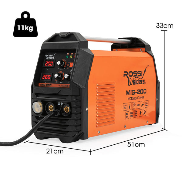 Rossi 200A Mig/Mag/Mma/Arc/Tig Multi Purpose Welder Flux/Solid Wire/Co2 Or Argon Gas Other Welding Equipment