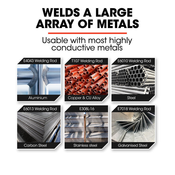 Rossi 160 Amp Inverter Stick Welder Mma Arc Dc Multi Metal Gasless Welding Machine For Stainless Steel Aluminium And More 15A Plug Inverter Welders