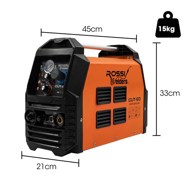 Rossi 60A Plasma Cutter Non Touch Pilot Arc For Easy Cuts Of Painted Or Rusty Metals Dc Inverter Cutting Machine Compressed Air Plasma Cutters