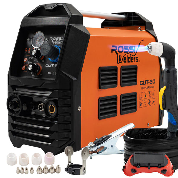 Rossi 60A Plasma Cutter Non Touch Pilot Arc For Easy Cuts Of Painted Or Rusty Metals Dc Inverter Cutting Machine Compressed Air Plasma Cutters