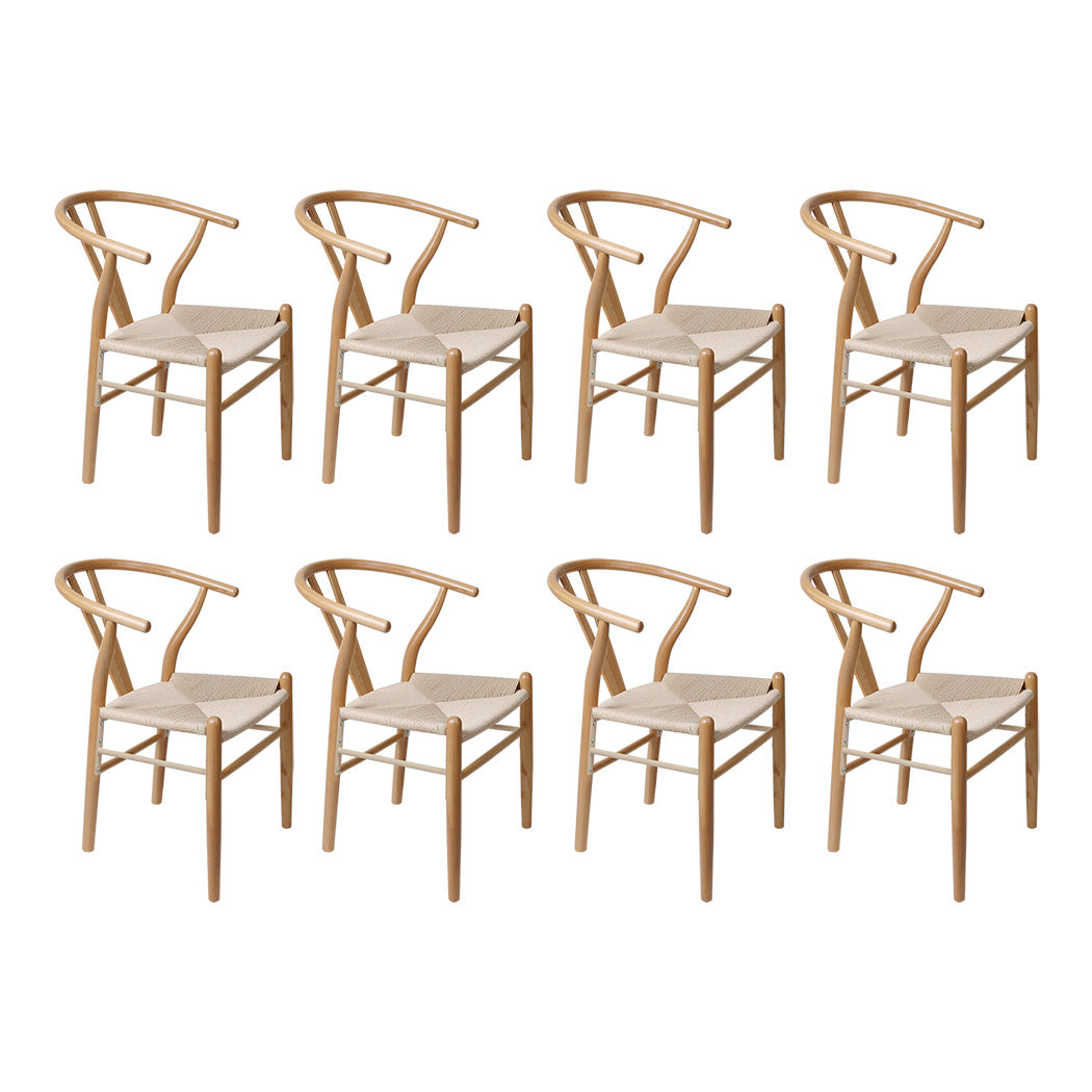 Levede 6X Wooden Hans Dining Chairs