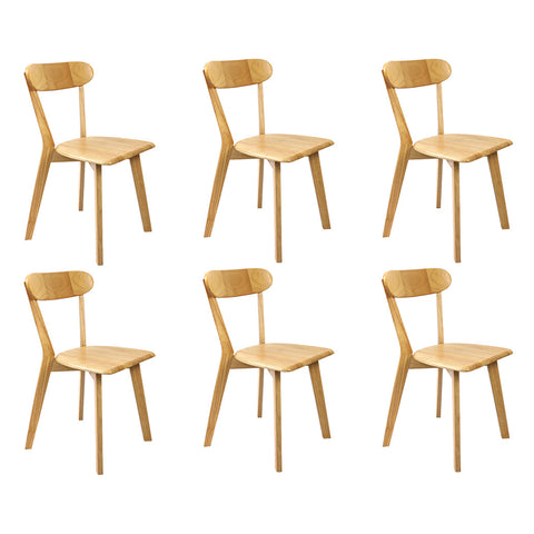 Levede 6X Wooden Kitchen Dining Chairs