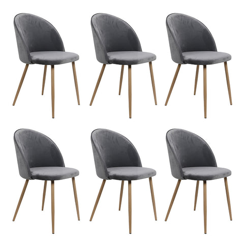 Levede 6X Seat French Grey Dining Chairs