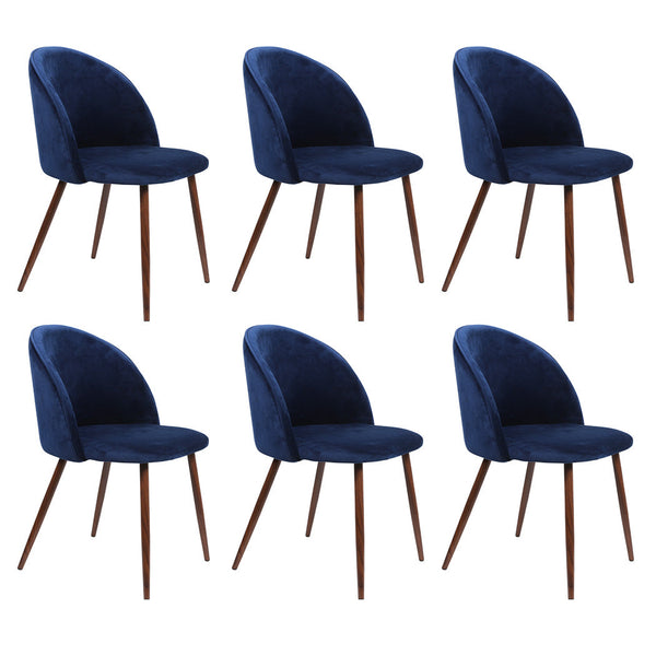 Levede 6X Seat French Navy Dining Chairs