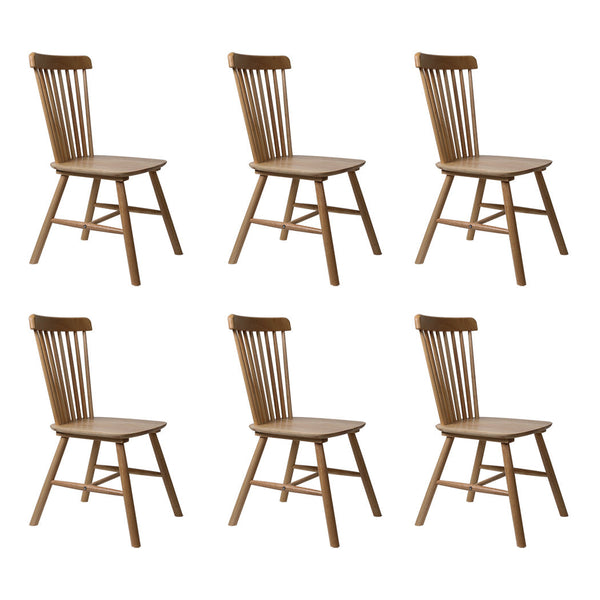 Levede 6X Kitchen Windor Oak Dining Chairs