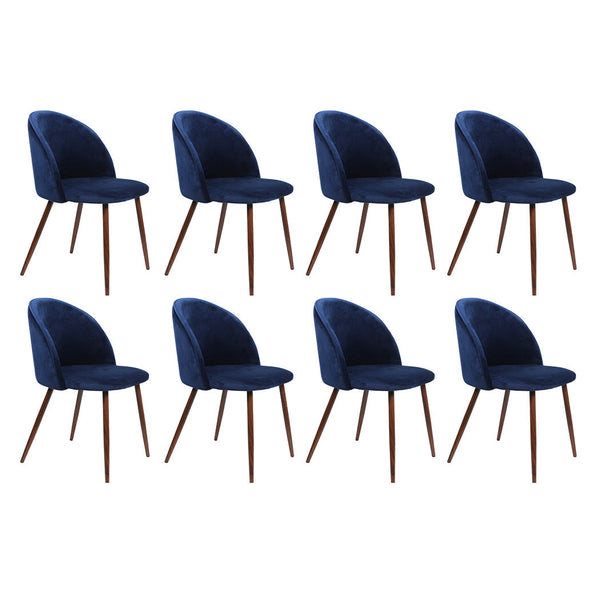 Levede 8X Seat French Navy Dining Chairs