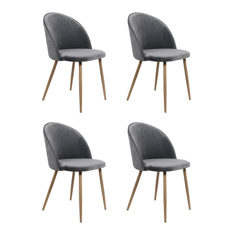 Levede 4X Seat French Grey Dining Chairs