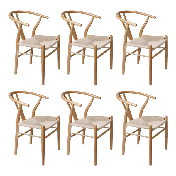 Levede 6X Wooden Hans Dining Chairs