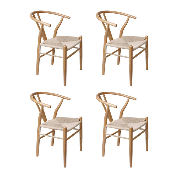 Levede 4X Wooden Hans Dining Chairs