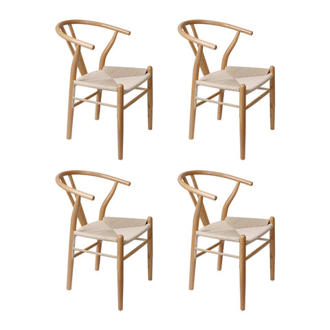 Levede 4X Wooden Hans Dining Chairs