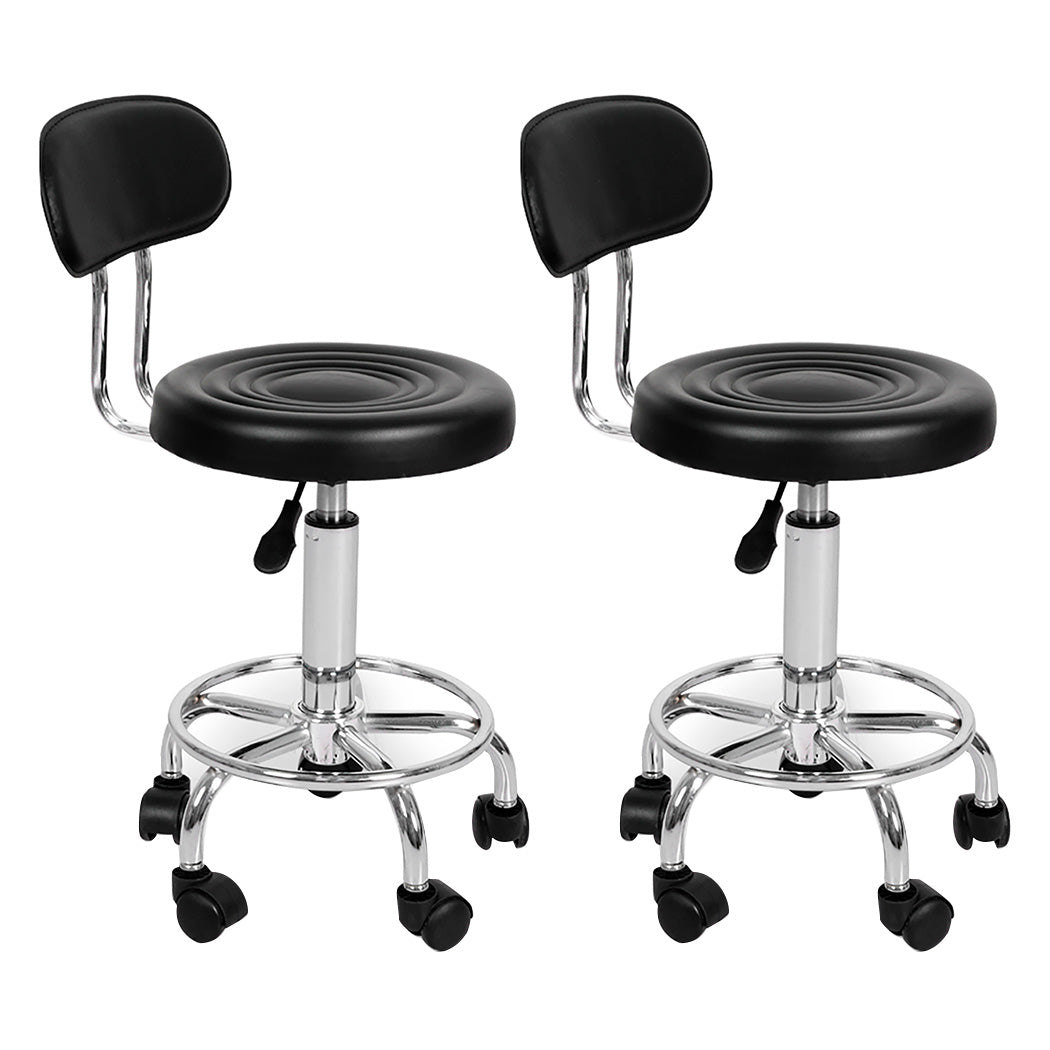 Levede 2X Salon Stool Swivel Bar Stools Benches Bar Stools