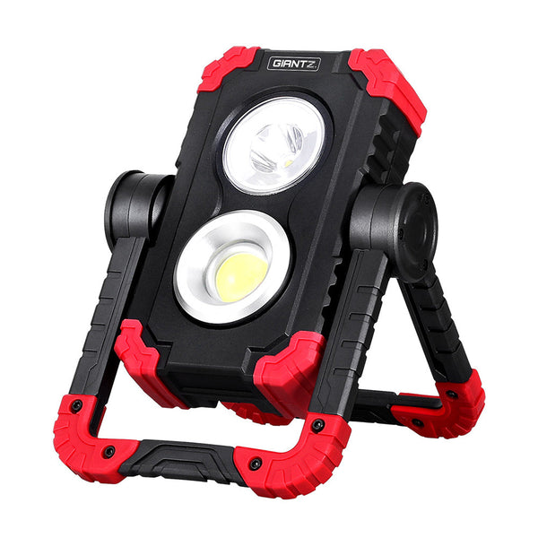Giantz Work Light Rechargeable Torch Usb Cordless Led Lamp Rotation Folding Torches & Work Lights