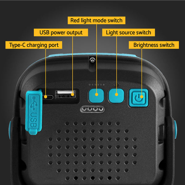 Giantz Work Light Torch Rechargeable Usb Cordless Magnetic Led Lamp Charging Torches & Work Lights