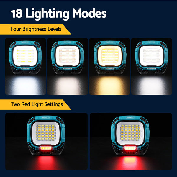 Giantz Work Light Torch Rechargeable Usb Cordless Magnetic Led Lamp Charging Torches & Work Lights