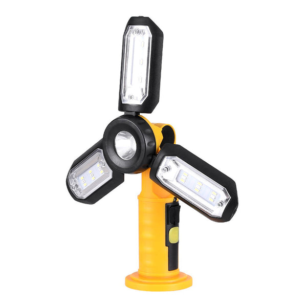Giantz Work Light Rechargeable Usb Cordless Led Lamp Hook Rotation Folding Torches & Work Lights