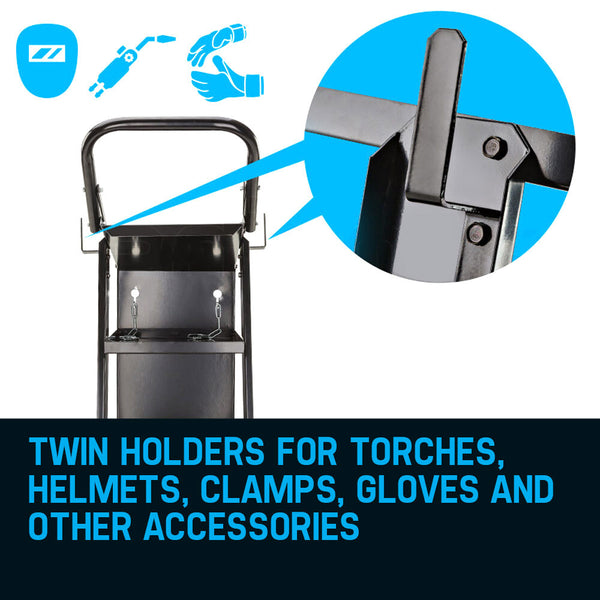 Rossi Welding Cart Trolley Mig Tig Arc Mma Welder Plasma Cutter Storage Bench Other Welding Equipment