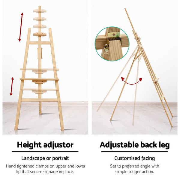 Artiss Painting Easel Pine Wood 175Cm Easels