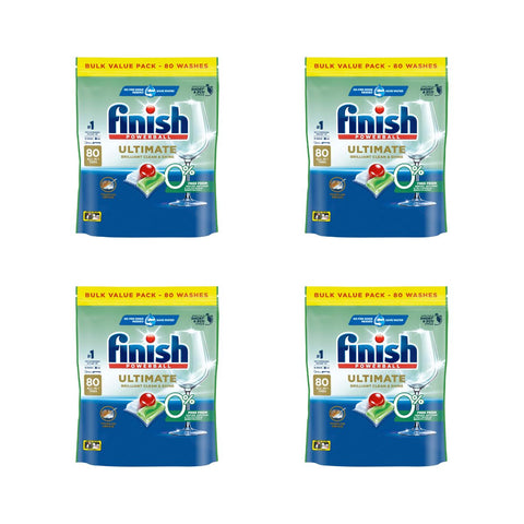 Finish Ultimate 0% Foam 320 Dishwasher Tablets Cleaning Products