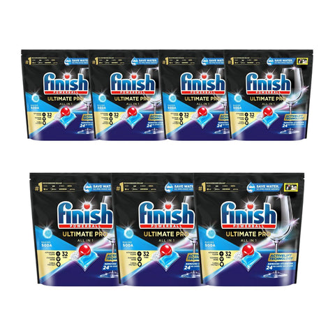Finish Ultimate Pro 224 Baking Soda Dishwasher Tablets Cleaning Products