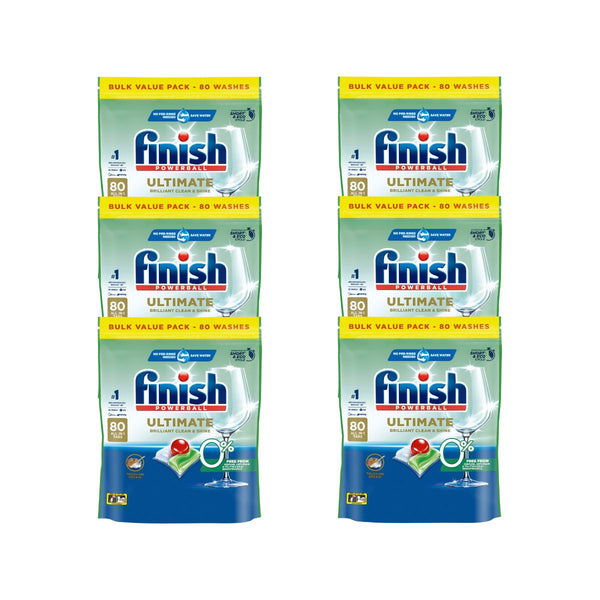Finish Ultimate 0% Foam 480 Dishwasher Tablets Cleaning Products