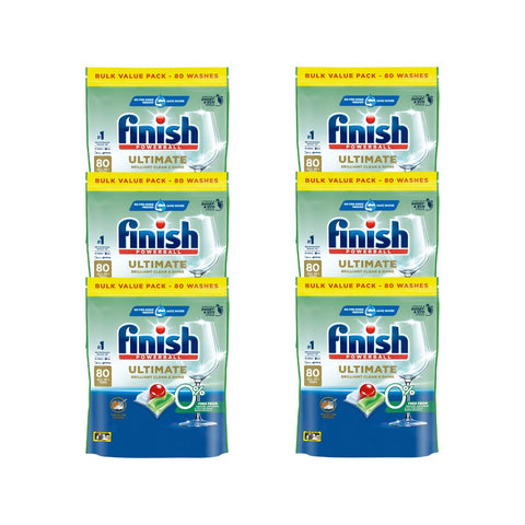 Finish Ultimate 0% Foam 480 Dishwasher Tablets Cleaning Products