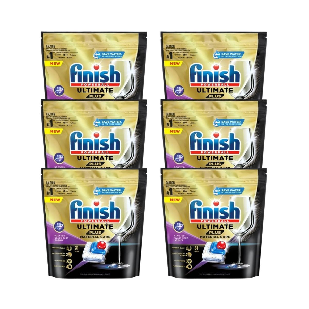 Finish Ultimate Plus 186 Dishwasher Tablets Cleaning Products