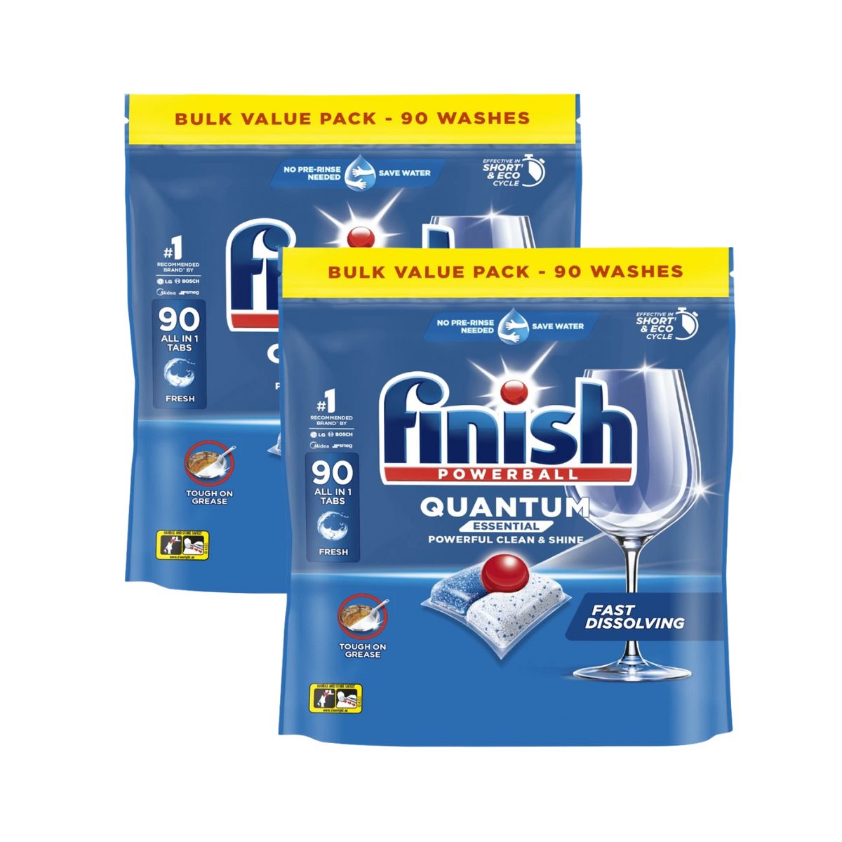 Finish Quantum 180 Dishwasher Tablets Cleaning Products