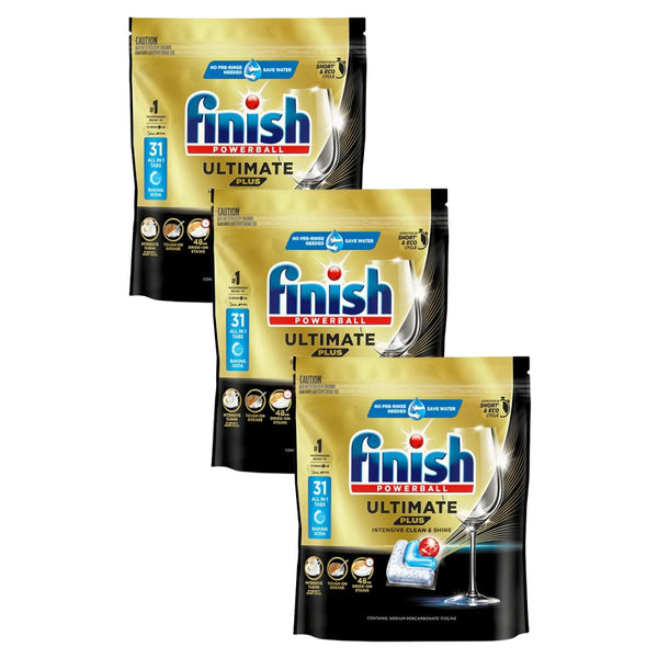 Finish Ultimate Plus X 93 Baking Soda Dishwasher Tablets