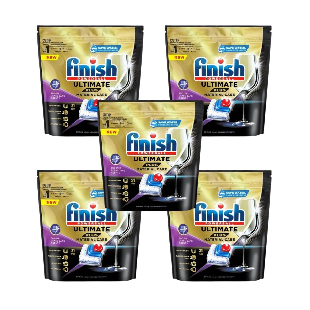 Finish Ultimate Plus 155 Dishwasher Tablets Cleaning Products