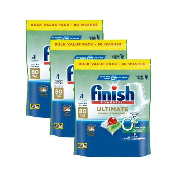 Finish Ultimate 0% Foam 240 Dishwasher Tablets Cleaning Products
