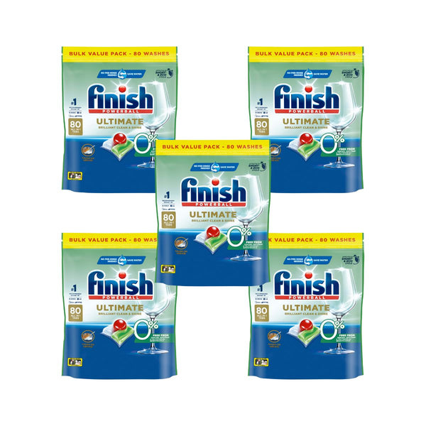 Finish Ultimate 0% Foam 400 Dishwasher Tablets Cleaning Products