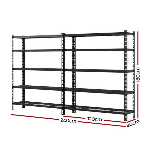 1.8Mx2.4M Giantz Garage Shelving Warehouse Rack Tool Shelving & Racking Systems