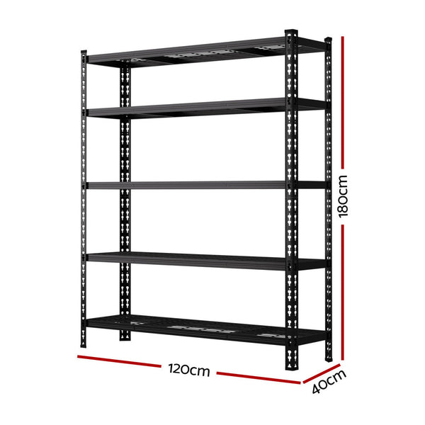 5 X 1.8M Giantz Garage Shelving Warehouse Rack Tool Shelving & Racking Systems