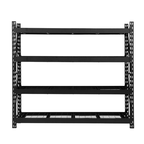 Giantz 4Mx2m Garage Shelving Warehouse Rack Pallet Racking Storage Shelve Black Tool Shelving & Racking Systems
