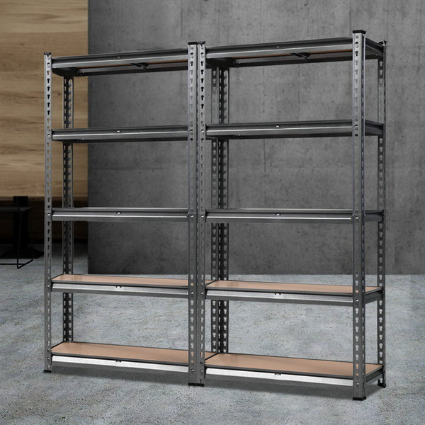 Giantz 2X1.5M Steel Warehouse Racking Shelving Storage Garage Shelves Shelf Tool Shelving & Racking Systems
