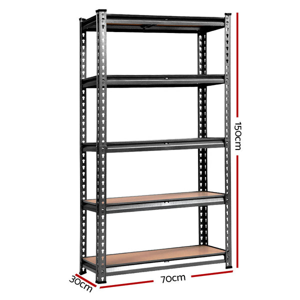Giantz 4X1.5M Garage Shelving Warehouse Rack Pallet Racking Storage Charcoal Tool Shelving & Racking Systems