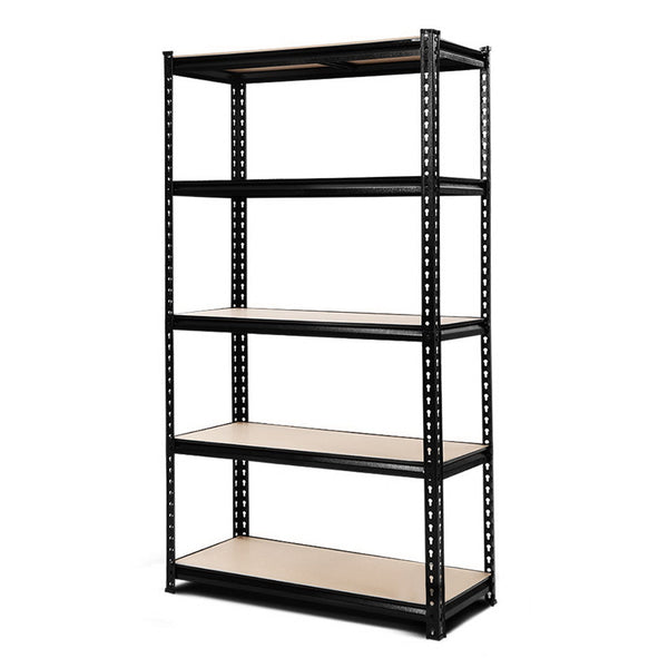 Giantz 1.8M Garage Shelving Warehouse Rack Pallet Racking Storage Shelve Black Tool Shelving & Racking Systems