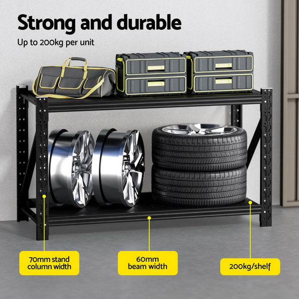 Giantz 1.5Mx0.9M Warehouse Shelving Garage Rack Tool Shelving & Racking Systems
