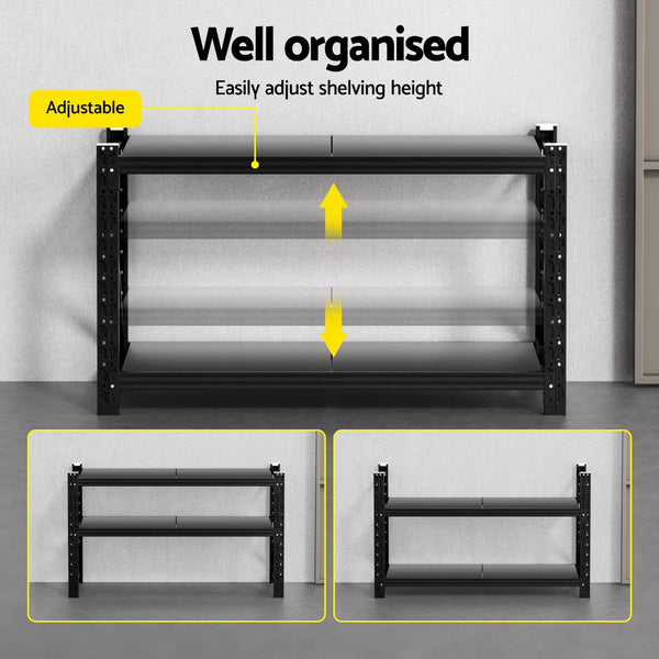 Giantz 1.5Mx0.9M Warehouse Shelving Garage Rack Tool Shelving & Racking Systems