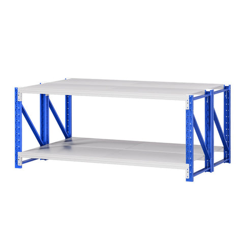 Giantz 2X 0.9M Garage Shelving Workbench Warehouse Rack Tool Shelving & Racking Systems