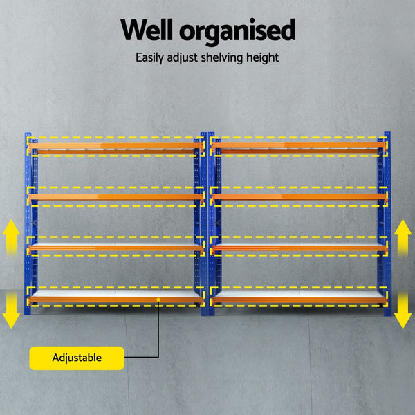 Giantz 4Mx2m Garage Shelving Warehouse Rack Tool Shelving & Racking Systems