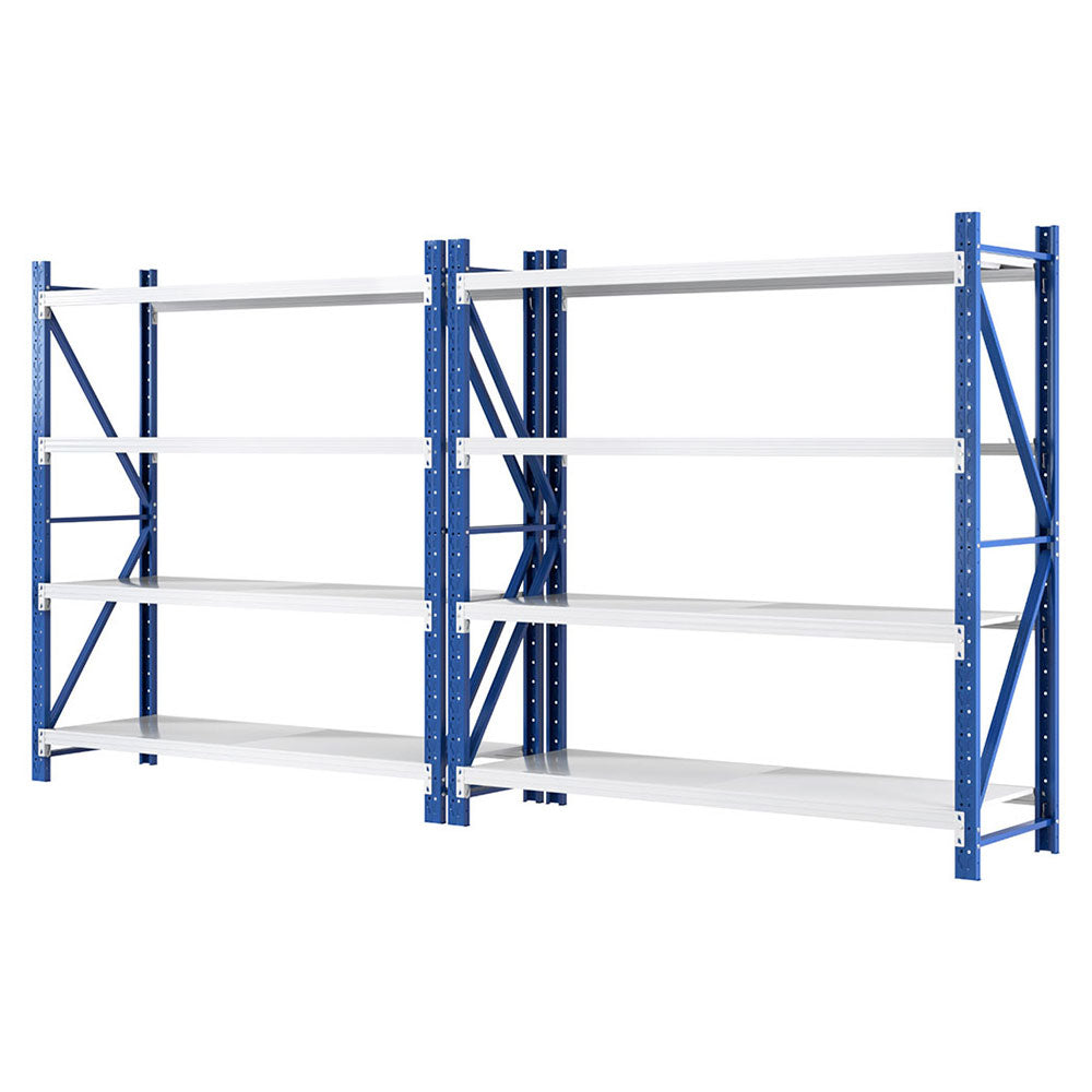 Giantz 4Mx2m Garage Shelving Warehouse Rack Blue Tool Shelving & Racking Systems