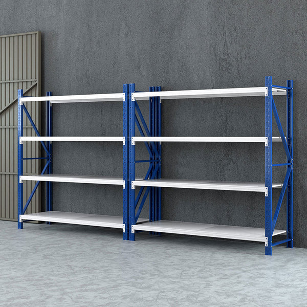 Giantz 4Mx2m Garage Shelving Warehouse Rack Blue Tool Shelving & Racking Systems