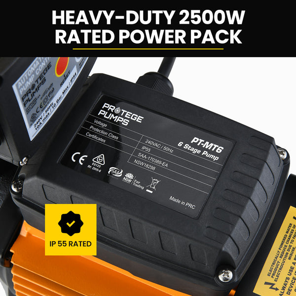 Protege Multi Stage Water Hi Pressure Pump With Auto Controller Home Garden Irrigation 6 Stage Electric Water Pumps & Pressure Tanks