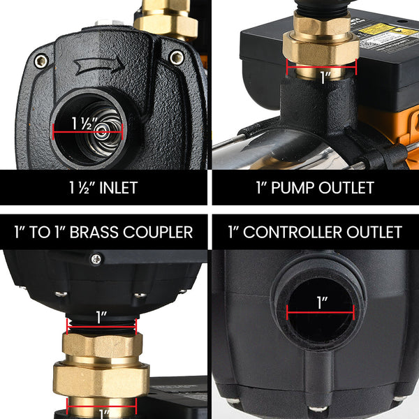 Protege Multi Stage Water Hi Pressure Pump With Auto Controller Home Garden Irrigation 6 Stage Electric Water Pumps & Pressure Tanks
