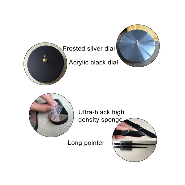 Wall Clock Silver Design 47 Inch Diy Mirror Acrylic Sticker Fashion Quartz Wall Clocks