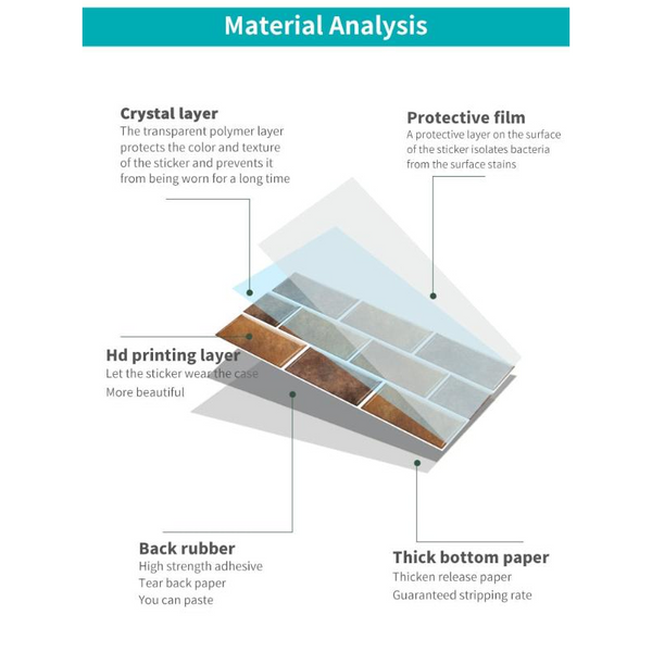 Wallpaper Cream Waterproof Self Adhesive Removable 3D Diy Modern Marble Tile Wall Stickers